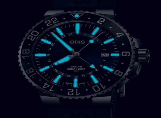 豪利時(shí)（Oris Aquis）GMT日期